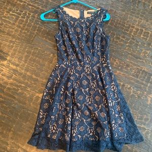 formal navy blue dress